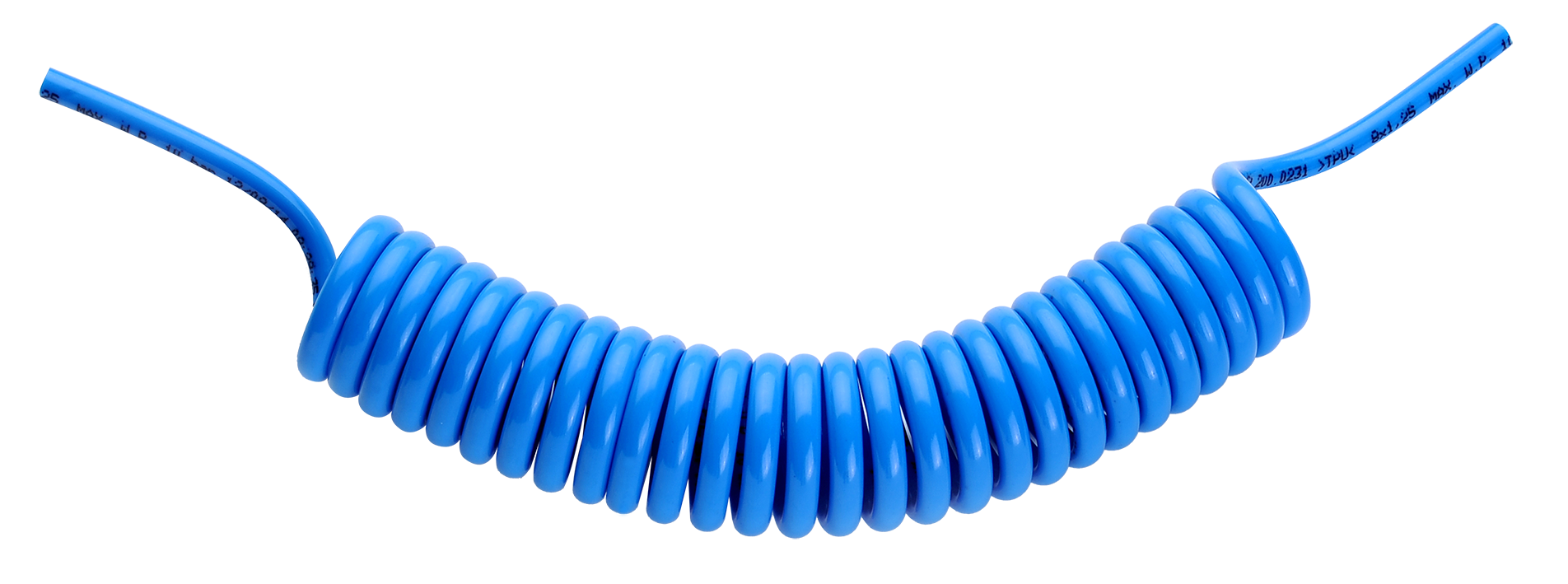 MANGUEIRA ESPIRAL PU AZUL P/ CABINE