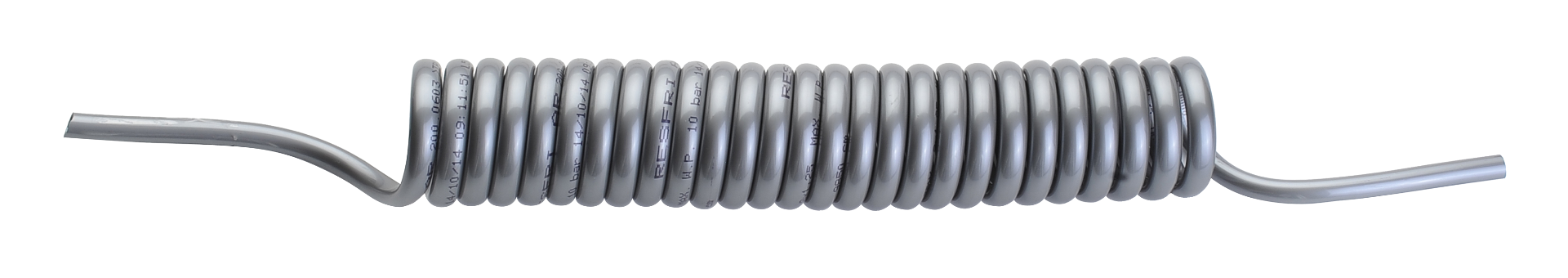 MANGUEIRA ESPIRAL PU CINZA P/ CABINE